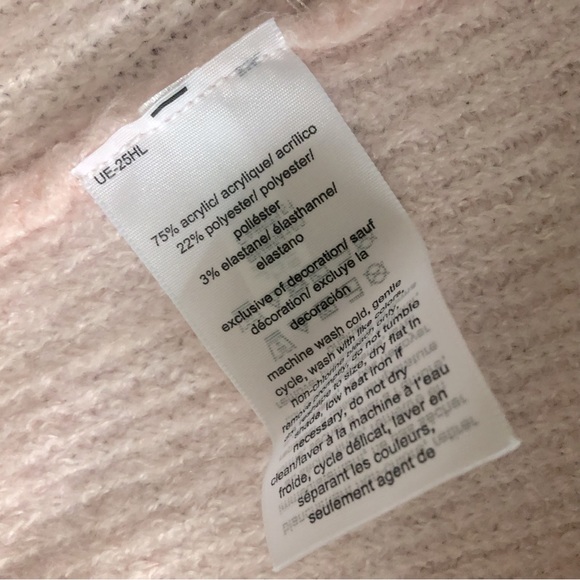 Pink Tommy Hilfiger Cardigan Long Hooded Knit Sweater Open Front Pullover Jacket - Picture 6 of 6